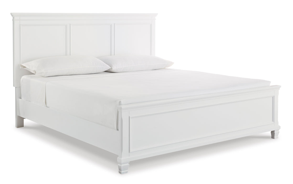 Fortman White Panel Bedroom Set - SET | B680-54 | B680-57 | B680-97 | B100-13 | B680-92 | B680-46 - Vega Furniture