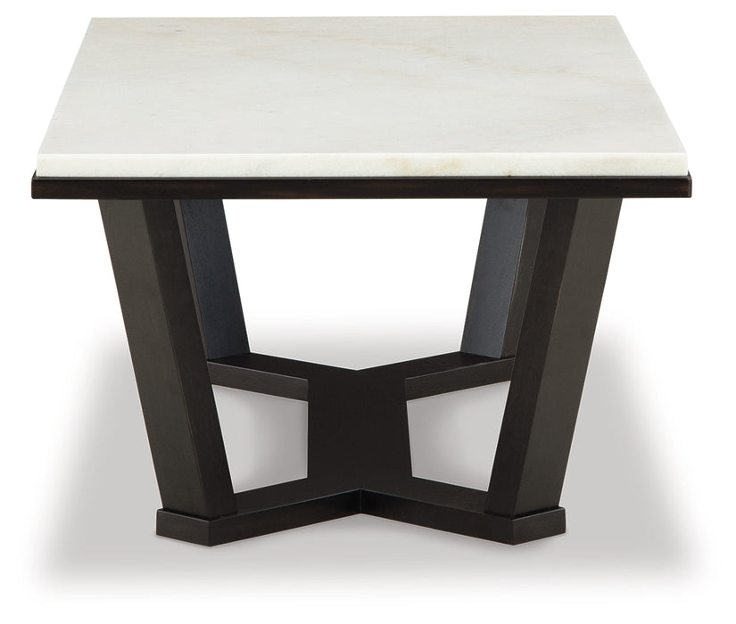 Fostead White/Espresso Coffee Table - T770-1 - Vega Furniture