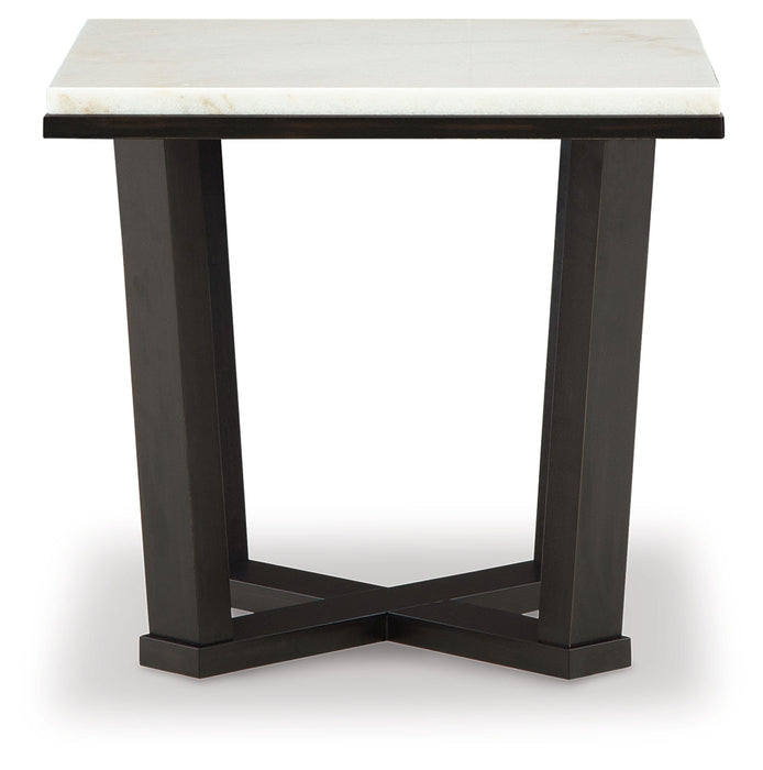 Fostead White/Espresso End Table - T770-2 - Vega Furniture