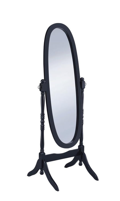 Foyet Black Oval Cheval Mirror - 950803 - Vega Furniture