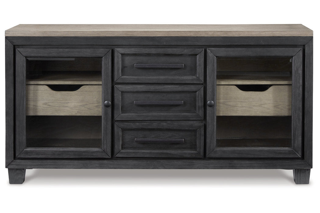 Foyland Black/Brown Dining Server - D989-60 - Vega Furniture