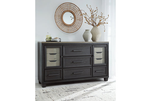 Foyland Black/Brown Dresser - B989-31 - Vega Furniture