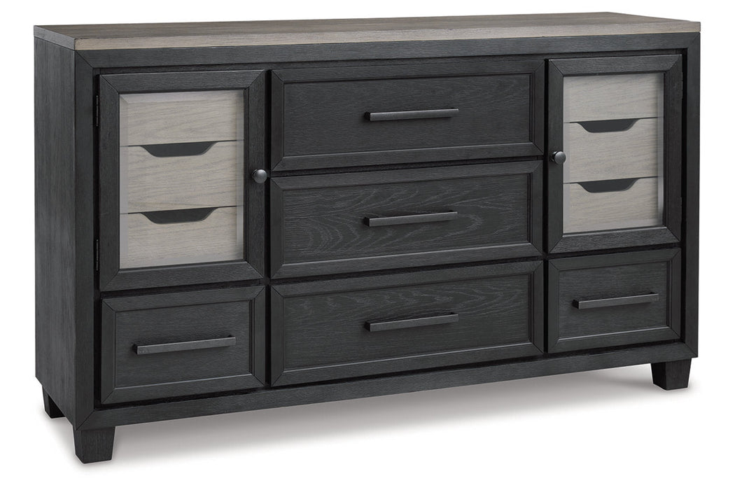 Foyland Black/Brown Dresser - B989-31 - Vega Furniture