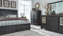 Foyland Black/Brown Footboard Storage Platform Bedroom Set - SET | B989-56S | B989-58 | B989-97 | B989-31 | B989-36 | B989-92 | B989-48 - Vega Furniture