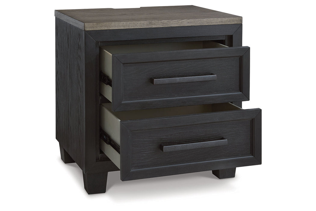 Foyland Black/Brown Nightstand - B989-92 - Vega Furniture