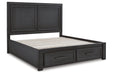 Foyland Black/Brown Queen Panel Storage Bed - SET | B989-54S | B989-57 | B989-96 - Vega Furniture