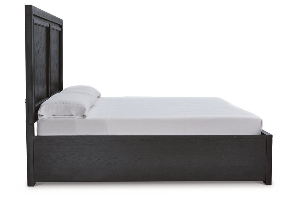 Foyland Black/Brown Queen Panel Storage Bed - SET | B989-54S | B989-57 | B989-96 - Vega Furniture