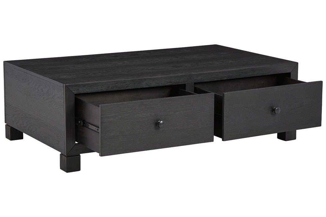 Foyland Black Coffee Table - T989-20 - Vega Furniture