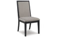 Foyland Light Gray/Black Dining Chair, Set of 2 - D989-01 - Vega Furniture