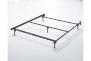 Frames and Rails Metallic Queen Bolt on Bed Frame - B100-31 - Vega Furniture