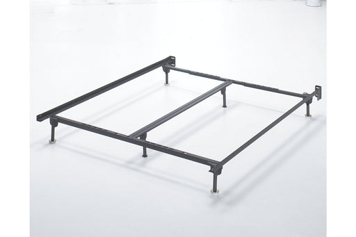 Frames and Rails Metallic Queen/King/California King Bolt on Bed Frame - B100-66 - Vega Furniture