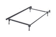 Frames and Rails Metallic Twin/Full Bolt on Bed Frame - B100-21 - Vega Furniture