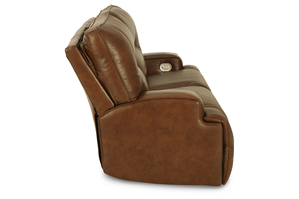 Francesca Auburn Power Reclining Sofa - U2570547 - Vega Furniture