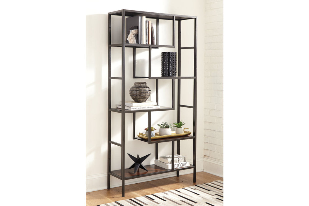 Frankwell Brown/Black Bookcase - A4000021 - Vega Furniture