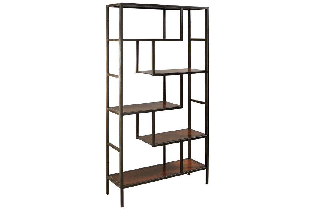 Frankwell Brown/Black Bookcase - A4000021 - Vega Furniture