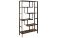 Frankwell Brown/Black Bookcase - A4000021 - Vega Furniture