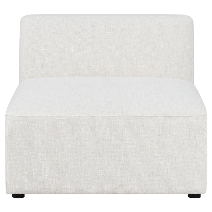 Freddie Pearl Upholstered Tight Back Armless Chair - 551641 - Vega Furniture