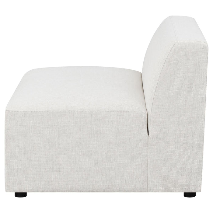 Freddie Pearl Upholstered Tight Back Armless Chair - 551641 - Vega Furniture