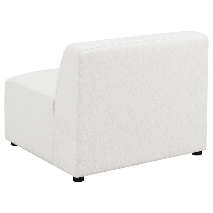 Freddie Pearl Upholstered Tight Back Armless Chair - 551641 - Vega Furniture