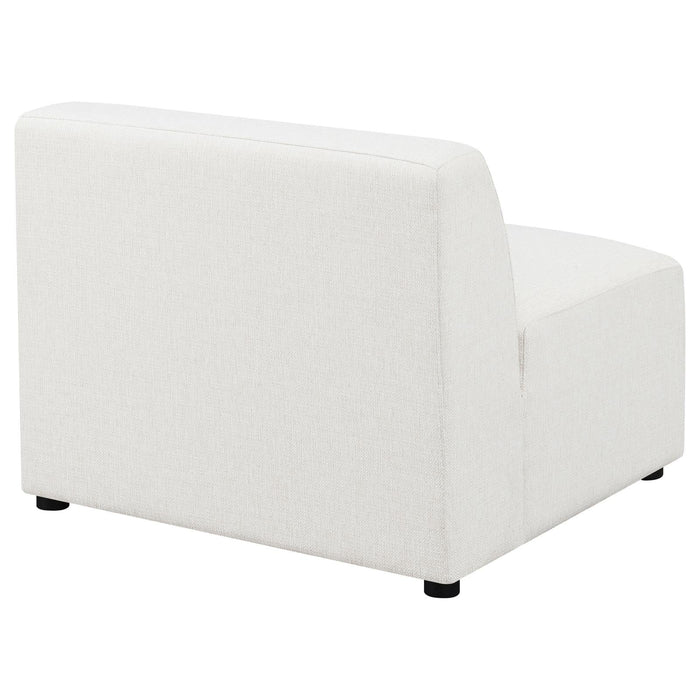 Freddie Pearl Upholstered Tight Back Armless Chair - 551641 - Vega Furniture