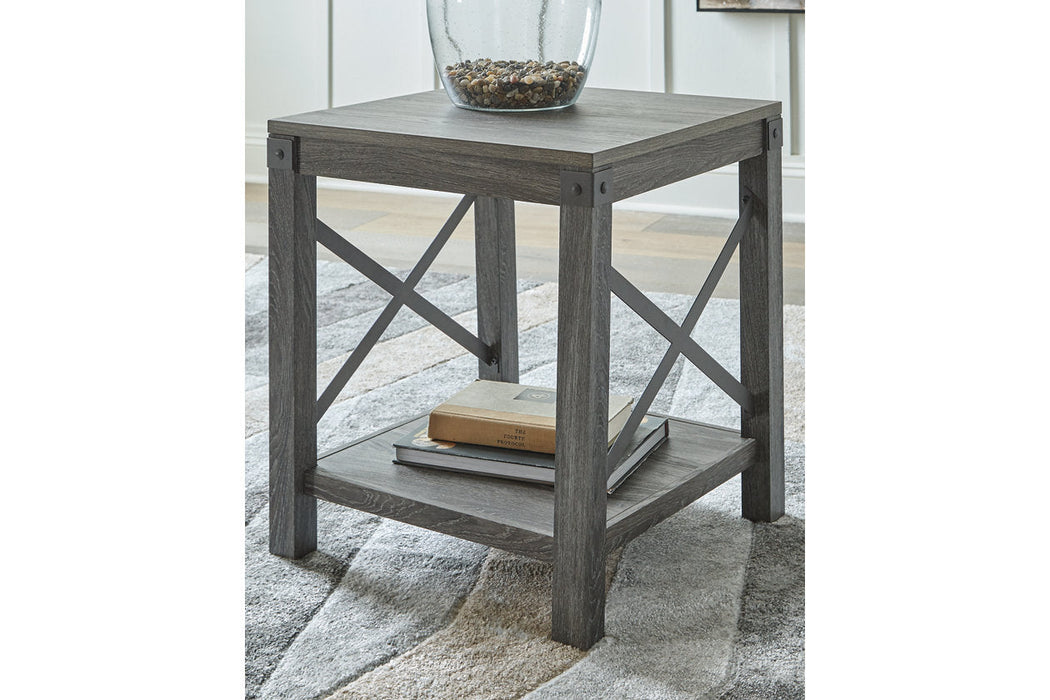 Freedan Grayish Brown End Table - T175-2 - Vega Furniture