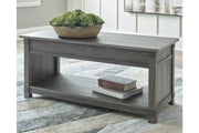 Freedan Grayish Brown Lift-Top Coffee Table - T175-9 - Vega Furniture