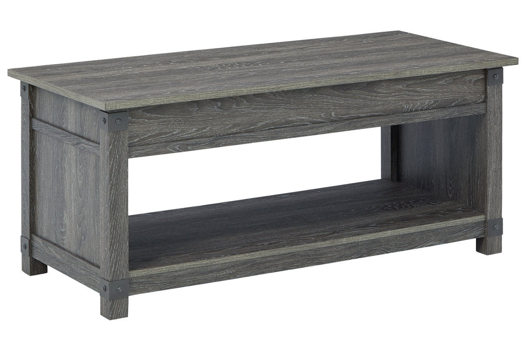 Freedan Grayish Brown Lift-Top Coffee Table - T175-9 - Vega Furniture