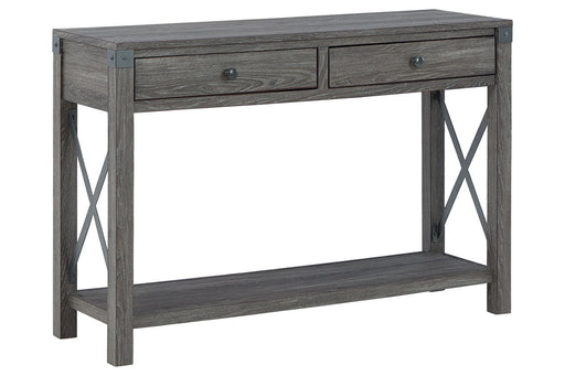 Freedan Grayish Brown Sofa/Console Table - T175-4 - Vega Furniture