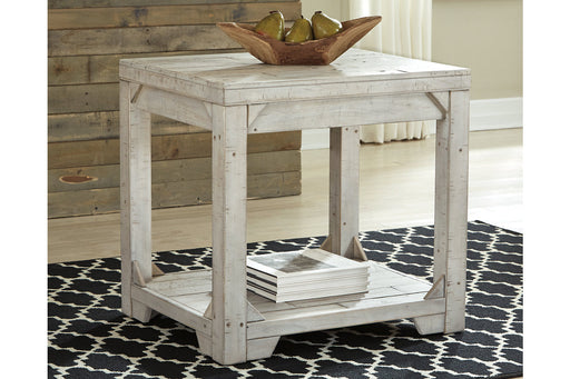 Fregine Whitewash End Table - T755-3 - Vega Furniture