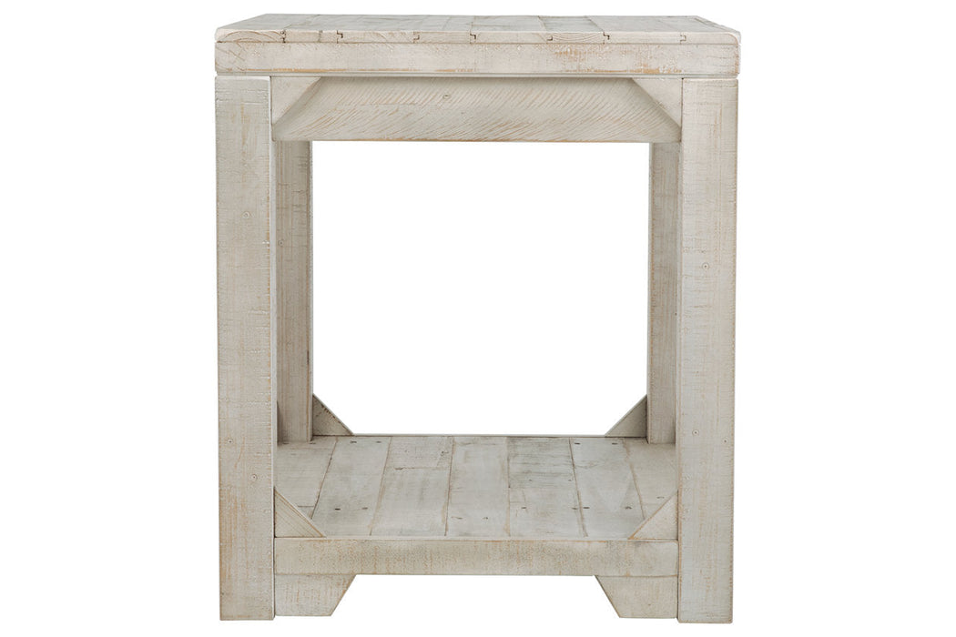Fregine Whitewash End Table - T755-3 - Vega Furniture