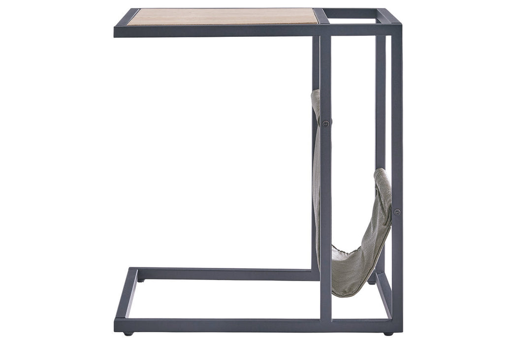 Freslowe Light Brown/Black Chairside End Table - T931-107 - Vega Furniture