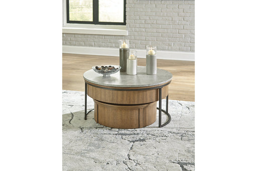 Fridley Gray/Brown/Black Nesting Coffee Table, Set of 2 - T964-8 - Vega Furniture