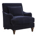 Frodo Midnight Blue Upholstered Accent Chair with Turned Legs - 902899 - Vega Furniture