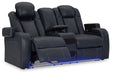 Fyne-Dyme Sapphire Power Reclining Loveseat with Console - 3660318 - Vega Furniture