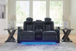 Fyne-Dyme Sapphire Power Reclining Loveseat with Console - 3660318 - Vega Furniture