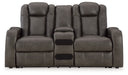 Fyne-Dyme Shadow Power Reclining Loveseat with Console - 3660218 - Vega Furniture