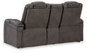 Fyne-Dyme Shadow Power Reclining Loveseat with Console - 3660218 - Vega Furniture