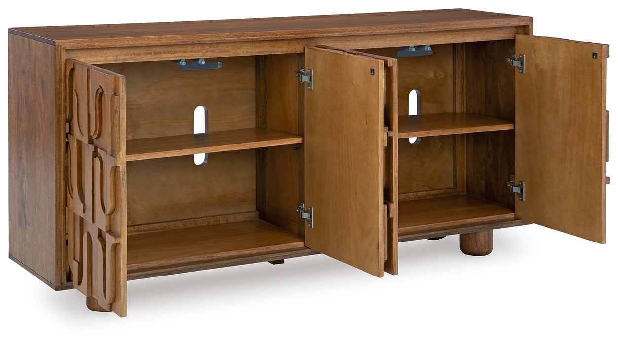Gadburg Medium Brown Accent Cabinet - A4000583 - Vega Furniture