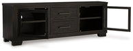 Galliden Black 80" TV Stand - W841-168 - Vega Furniture