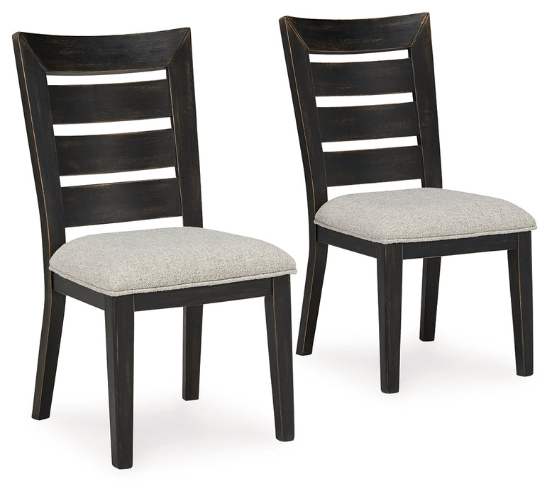 Galliden Black Dining Chair, Set of 2 - D841-03 - Vega Furniture