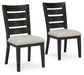 Galliden Black Dining Chair, Set of 2 - D841-03 - Vega Furniture