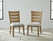 Galliden Light Brown Dining Chair, Set of 2 - D841-04 - Vega Furniture