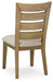 Galliden Light Brown Dining Chair, Set of 2 - D841-04 - Vega Furniture
