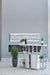 Gallimore High Glossy White/Chrome 2-Door Bar Cabinet with Glass Shelf - 182757 - Vega Furniture