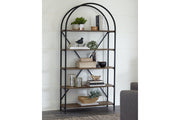 Galtbury Brown/Black Bookcase - A4000325 - Vega Furniture