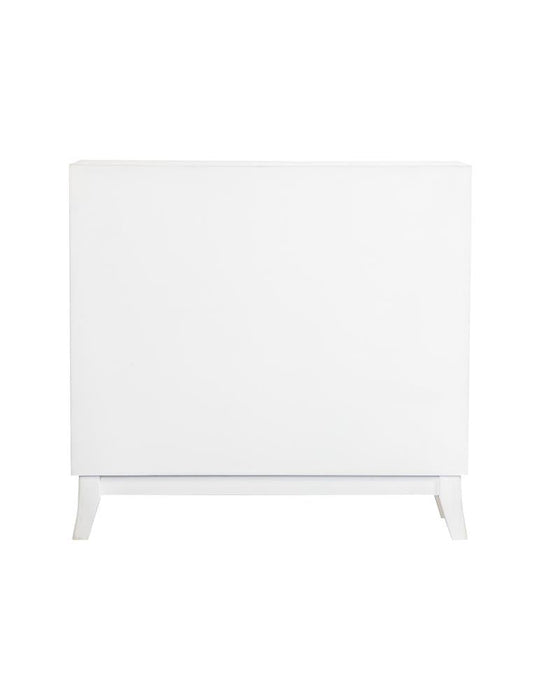 Gambon White Rectangular 2-Door Accent Cabinet - 953401 - Vega Furniture