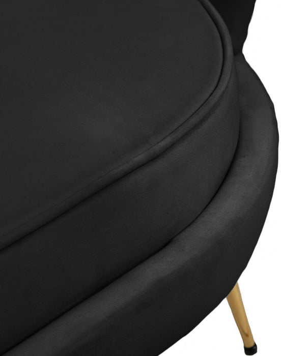 Gardenia Black Velvet Chair - 684Black-C - Vega Furniture