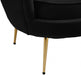 Gardenia Black Velvet Chair - 684Black-C - Vega Furniture