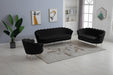 Gardenia Black Velvet Chair - 684Black-C - Vega Furniture