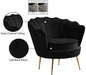 Gardenia Black Velvet Chair - 684Black-C - Vega Furniture